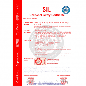 SIL3认证证书AOX-Q;AOX-VR